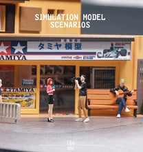 Load image into Gallery viewer, 1:64 Painted Figure Mini Model Miniature Resin Diorama Reporter Video Journalist