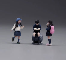 Load image into Gallery viewer, 1:64 Painted Figure Model Miniature Resin Diorama Toy Sand Uniform Student Kids