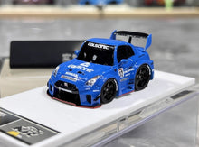 Load image into Gallery viewer, KR 1:64 Blue LBWK GTR R35 #12 Cute Q Sports Model Diecast Resin Car New Collection