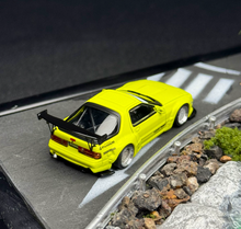 Load image into Gallery viewer, Tarmac 1:64 Yellow RX-7 FC3s Widebody Sports Model Diecast Metal Car New Collection