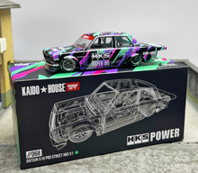 Load image into Gallery viewer, MINIGT 1:64 Datsun 510 HKS V1 Pro Wagon Sports Model Diecast Metal Car #068