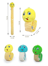 Load image into Gallery viewer, Dog Squeaky Toys Snake Shape Chew Puppy Fluffy Toy Durablc Teeth Grinding Pet