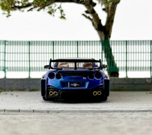 Load image into Gallery viewer, CM 1:64 Purple Carbon GT-R R35 LBWK Racing Sports Model Diecast Metal Car New Collection