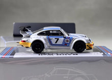 Load image into Gallery viewer, MM 1:64 Silver RWB 964 #7 Racing Sports Model Diecast Metal Car New Collection