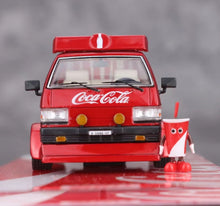 Load image into Gallery viewer, MK 1:64 HEC Red Coke Delica L300 Delivery Mini Van Model Diecast Metal Car New Collection