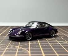 Load image into Gallery viewer, Zincit 1:64 Purple 911 964 Singer Coupe Sports Model Diecast Metal Car New Collection