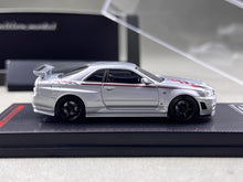 Load image into Gallery viewer, IG 1:64 Silver Skyline GTR R34 Z-tune CRS Sports Model Diecast Metal Car New Collection