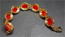 Load image into Gallery viewer, Nature Jade Beaded Bracelet Jewelry Blessing Lucky Fortune Gift For Her Red bb