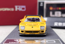 Load image into Gallery viewer, Star 1:64 Yellow F40 LBWK Racing Sports Model Diecast Metal Car New Collection