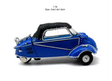 Load image into Gallery viewer, 1:76 Blue Messerschmitt KR200 Vintage Classic Model Diecast Metal Car BN