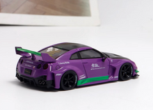 Load image into Gallery viewer, MC 1:64 Purple LB GTR R35 35GT-RR Racing Sports Model Diecast Metal Car New Collection
