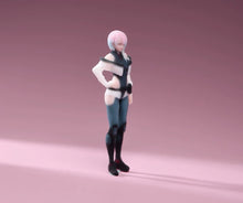 Load image into Gallery viewer, 1:64 Painted Figure Model Miniature Resin Diorama Toy Sand Futuristic Style Girl