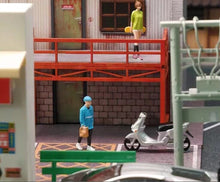 Load image into Gallery viewer, 1:64 Painted Figure Mini Model Miniature Car Scenes Resin Delivery Man Courier