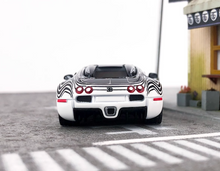 Load image into Gallery viewer, Mortal 1:64 Black White Veyron SS Racing Sports Model Diecast Metal Car New Collection