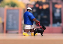 Load image into Gallery viewer, 1:64 Painted Figure Model Miniature Resin Diorama Sand Walking Dog Strong Man