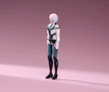 Load image into Gallery viewer, 1:64 Painted Figure Model Miniature Resin Diorama Toy Sand Futuristic Style Girl