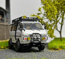 Load image into Gallery viewer, Autobots 1:64 White Delica Camper Off Road Van Model Diecast Metal Car BN