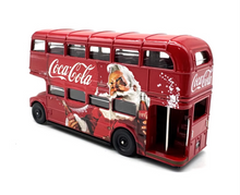 Load image into Gallery viewer, 1:76 London Double Decker Bus Santa Coke Christmas Model Diecast Metal Car New