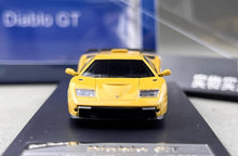 Load image into Gallery viewer, SH 1:64 Yellow Diablo GT 1998 Racing Sports Model Diecast Metal Car New Collection