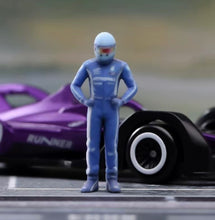 Load image into Gallery viewer, 1:64 Painted Figure Model Miniature Resin Diorama Toy Sand Racing Driver Racer