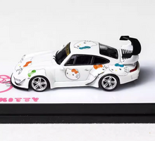 Load image into Gallery viewer, 1:64 Luminous White RWB 993 Cartoon Classic Sports Model Diecast Metal Car BN