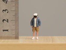 Load image into Gallery viewer, 1:64 Painted Figure Model Miniature Resin Diorama Sand Robot Head Man Boy Toy