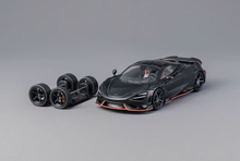 Load image into Gallery viewer, CM 1:64 Black Carbon 765LT Super Racing Sports Model Diecast Metal Car New