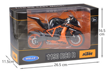Load image into Gallery viewer, WELLY 1:10 KTM 1190 RC8 R Sports Racing Model Diecast Metal Motorcycle