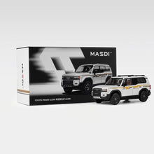 Load image into Gallery viewer, Masdi 1:64 White Decal Land Cruiser LC250 ORV Model Diecast Metal Car New Collection