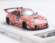 Load image into Gallery viewer, Fuelme 1:64 Pink #23 911 RWB 993 Racing Sports Model Diecast Resin Car New Collection