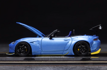 Load image into Gallery viewer, YM 1:64 Blue Miata MX5 Pandem Roadster Convertible Model Diecast Resin Car New
