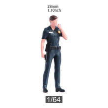Load image into Gallery viewer, 1:64 Painted Figure Model Miniature Resin Diorama Sand Policeman Cop Officers New Collection