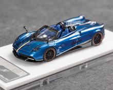 Load image into Gallery viewer, 1:64 Flame Blue Huayra BC Convertible Sports Model Diecast Resin Car New Collection