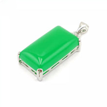 Load image into Gallery viewer, Nature Jade Green Plaque Pendant Necklace Gift Jewelry charm Blessing Lucky s