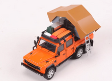 Load image into Gallery viewer, GCD 1:64 Orange ORV Defender 6x6 Camper Tent SUV Model Diecast Metal Car New