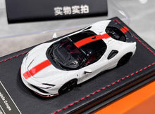 Load image into Gallery viewer, U2 1:64 White Orange SF90 Stradale Hard Top Sports Model Diecast Resin Car New Collection