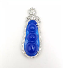 Load image into Gallery viewer, Nature Jade Fortune Beans Pendant Necklace Gift Jewelry charm Blessing Lucky c