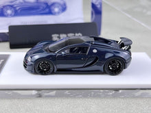 Load image into Gallery viewer, LJM 1:64 Blue Carbon Veyron Vitesse Racing Sports Model Diecast Resin Car New Collection