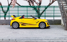 Load image into Gallery viewer, Mortal 1:64 Yellow S660 Mugen Convertible Sports Model Diecast Metal Car New