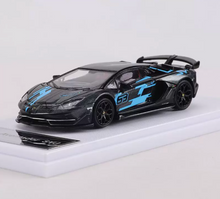 Load image into Gallery viewer, Maxwell 1:64 Gray SVJ Aventador #63 Sports Model Diecast Metal Car New Collection