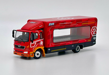 Load image into Gallery viewer, UM 1:64 Red 500 HINO EVA Ranger Transporter Truck Model Diecast Metal Car