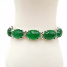 Load image into Gallery viewer, Nature Jade Beaded Bracelet Jewelry Blessing Lucky Fortune Gift For Her Green c