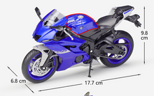 Load image into Gallery viewer, WELLY 1:12 2020 YZF R6 Racing Sports Model Toy Diecast Metal Motorcycle BN