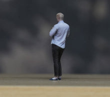 Load image into Gallery viewer, 1:64 Painted Figure Model Miniature Resin Diorama Sand Toy Button-up Man Stand