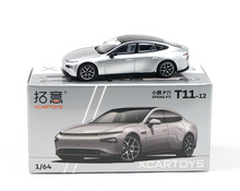 Load image into Gallery viewer, XCARTOYS 1:64 Silver Xpeng P7i EV Sports Model Diecast Metal Car New Collection