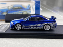Load image into Gallery viewer, FS 1:64 Blue Skyline GTR R34 Nismo Z-Tune Sports Model Diecast Metal Car New Collection