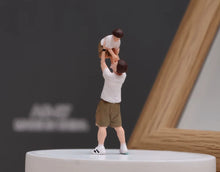 Load image into Gallery viewer, 1:64 Painted Figure Model Miniature Resin Diorama Toy Sand Father and Son Boy