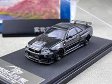 Load image into Gallery viewer, Fuji 1:64 Black Carbon Skyline GTR R34 Nismo Z-Tune Model Diecast Metal Car
