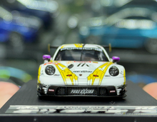 Load image into Gallery viewer, SR 1:64 White Yellow 911 GT3 R #92 Racing Sports Model Diecast Metal Car New Collection