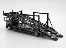 Load image into Gallery viewer, 1:64 UM HKS 500 HINO Ranger Double Transport Truck Model Diecast Metal Car New Collection